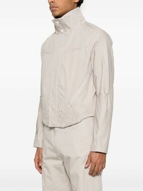 Kiko Kostadinov Neutrals Zafar Cropped Jacket